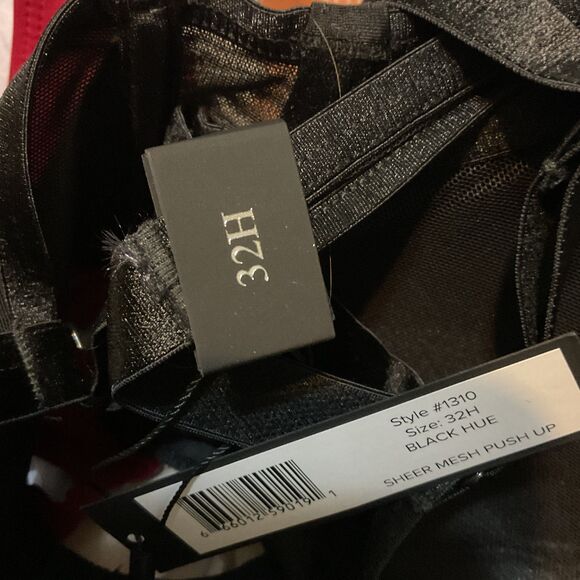 Curvy Couture Plus Size Sheer Mesh T-Shirt Bra 32H - Picture 4 of 7